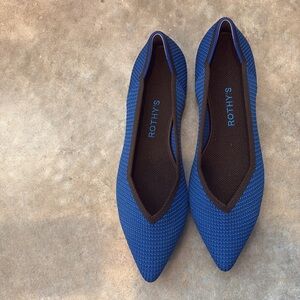 Rothy’s The Point Flats – Lazuli Blue, Size 10.5, EUC